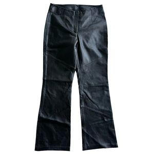 Wilsons Leather Pants Black High Rise Straight Leg Women’s